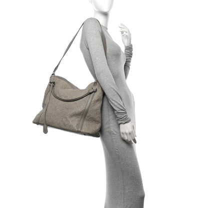 Louis Vuitton Monogram Lambskin Antheia Ixia MM Grey 2 of 13