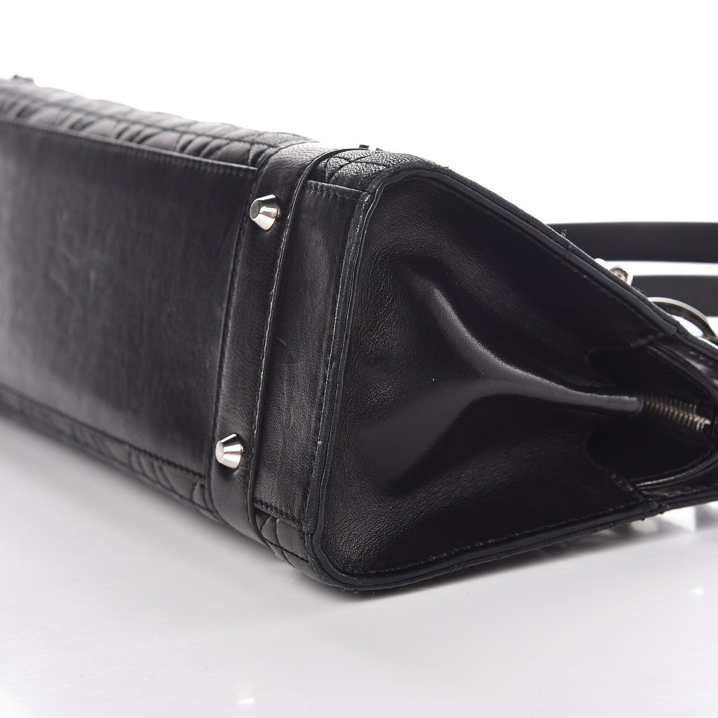 Lambskin Cannage Soft Lady Dior East West Black