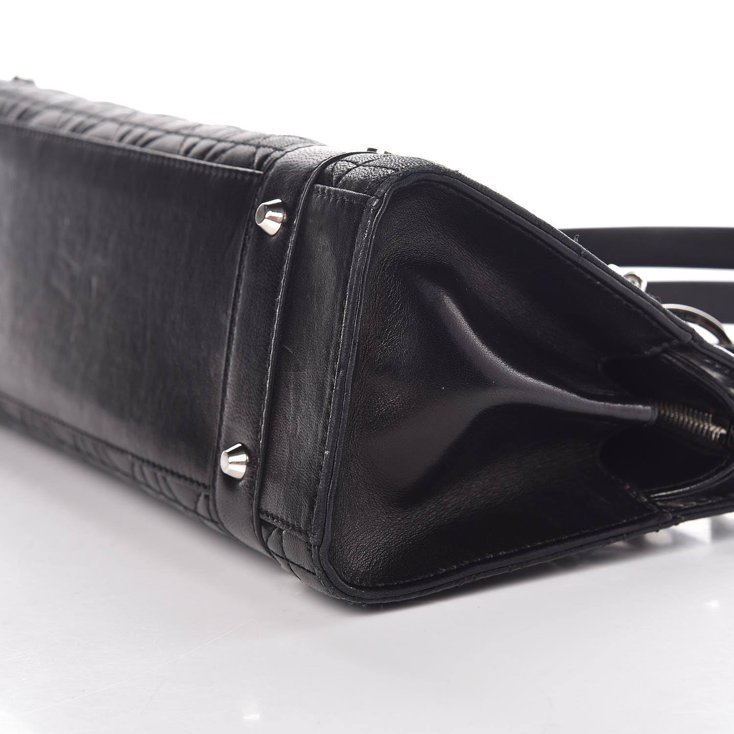 Christian Dior Lambskin Cannage Soft Lady Dior East West Black 9 of 10