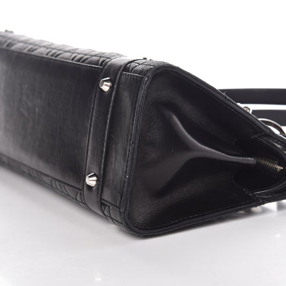 Christian Dior Lambskin Cannage Soft Lady Dior East West Black 9 of 10