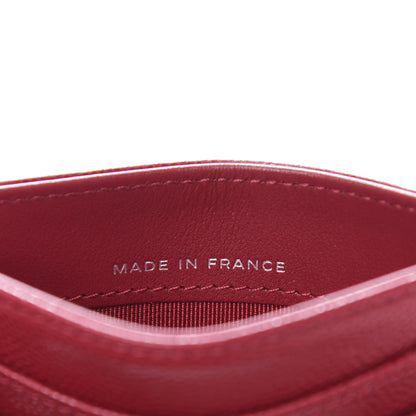 Chanel Caviar Quilted Card Holder Red 7 of 9