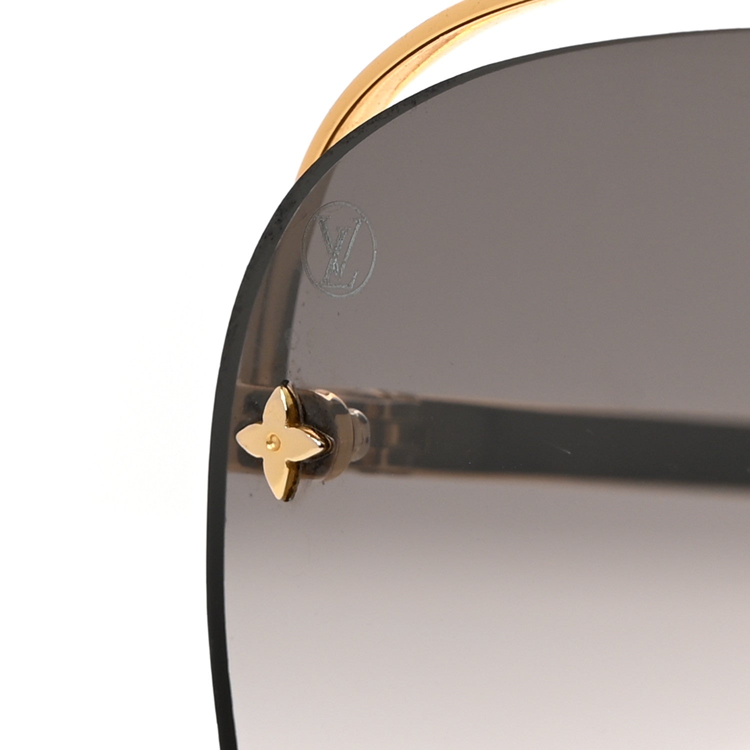 Louis Vuitton Grease Mask Sunglasses Z1045W Gold 9 of 10
