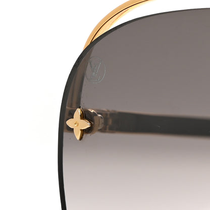 Louis Vuitton Grease Mask Sunglasses Z1045W Gold 9 of 10