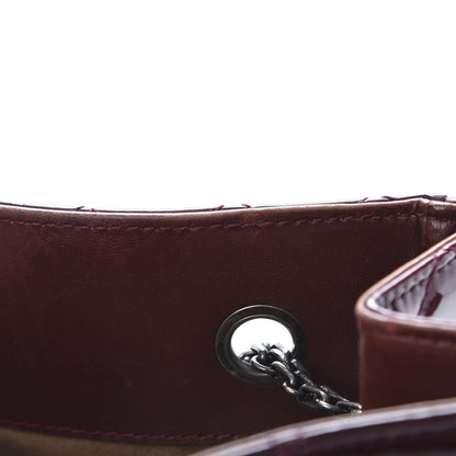 Chanel Patent Calfskin Quilted Reissue 2.55 Tote Burgundy 14 of 15
