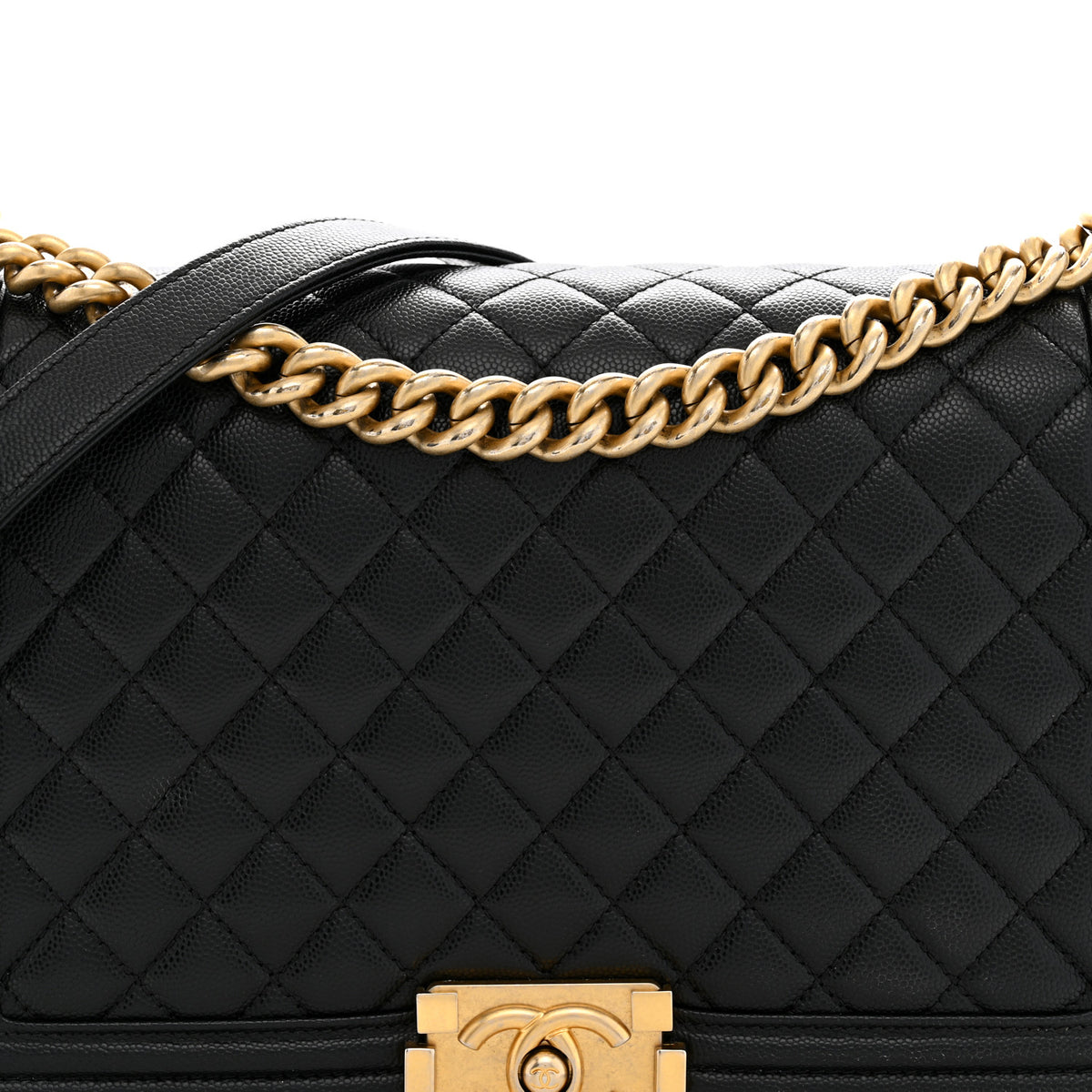 Chanel Caviar Quilted New Medium Boy Flap Black 8 of 12