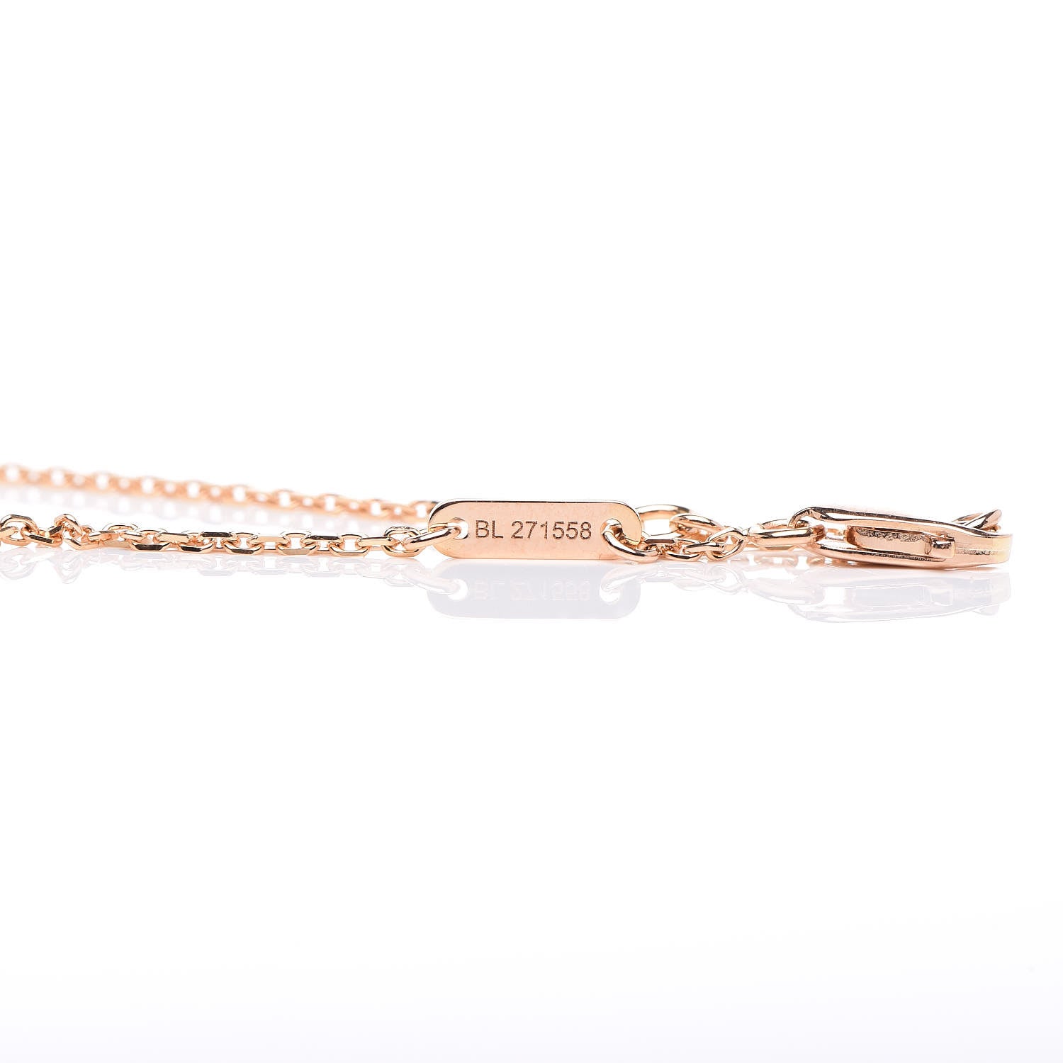 Van Cleef & Arpels 18K Rose Gold Carnelian Sweet Alhambra Heart Bracelet 5 of 5