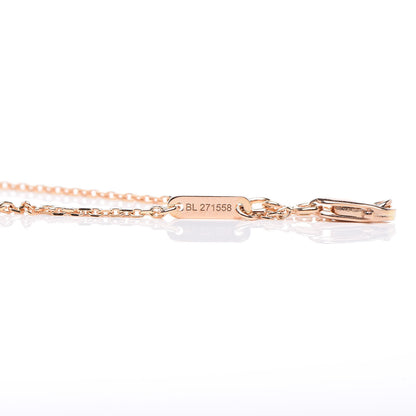 Van Cleef & Arpels 18K Rose Gold Carnelian Sweet Alhambra Heart Bracelet 5 of 5