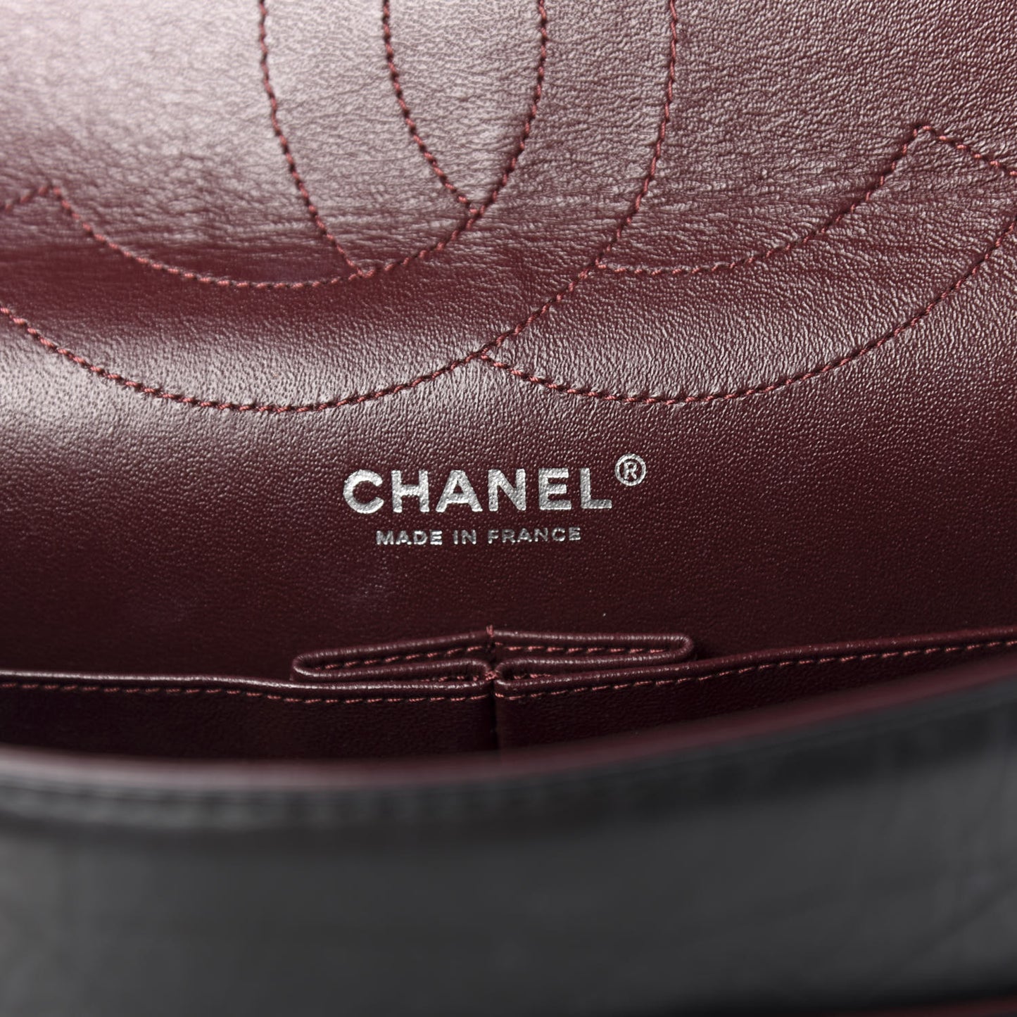 Aged Calfskin Quilted 2.55 Reissue 227 Flap Black