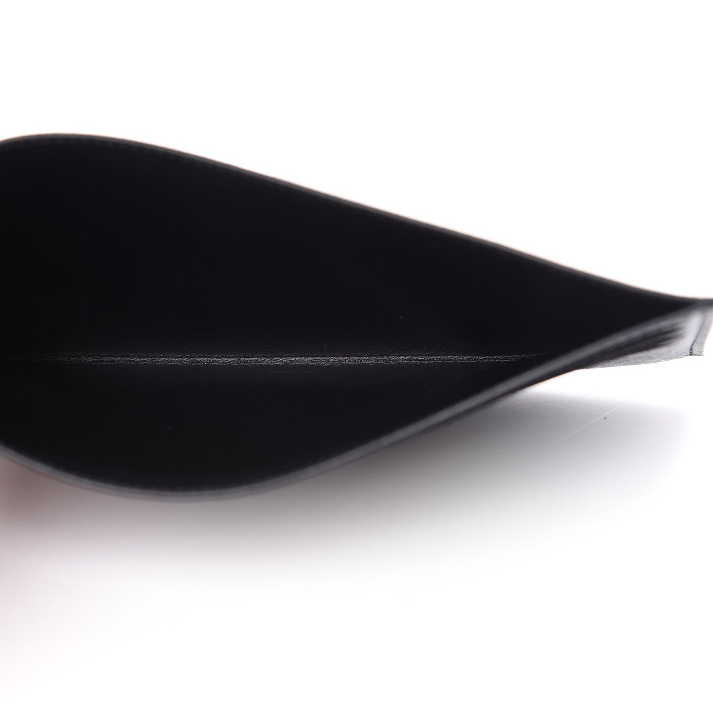 Calfskin Felicie Chain Wallet Card Holder Insert Black