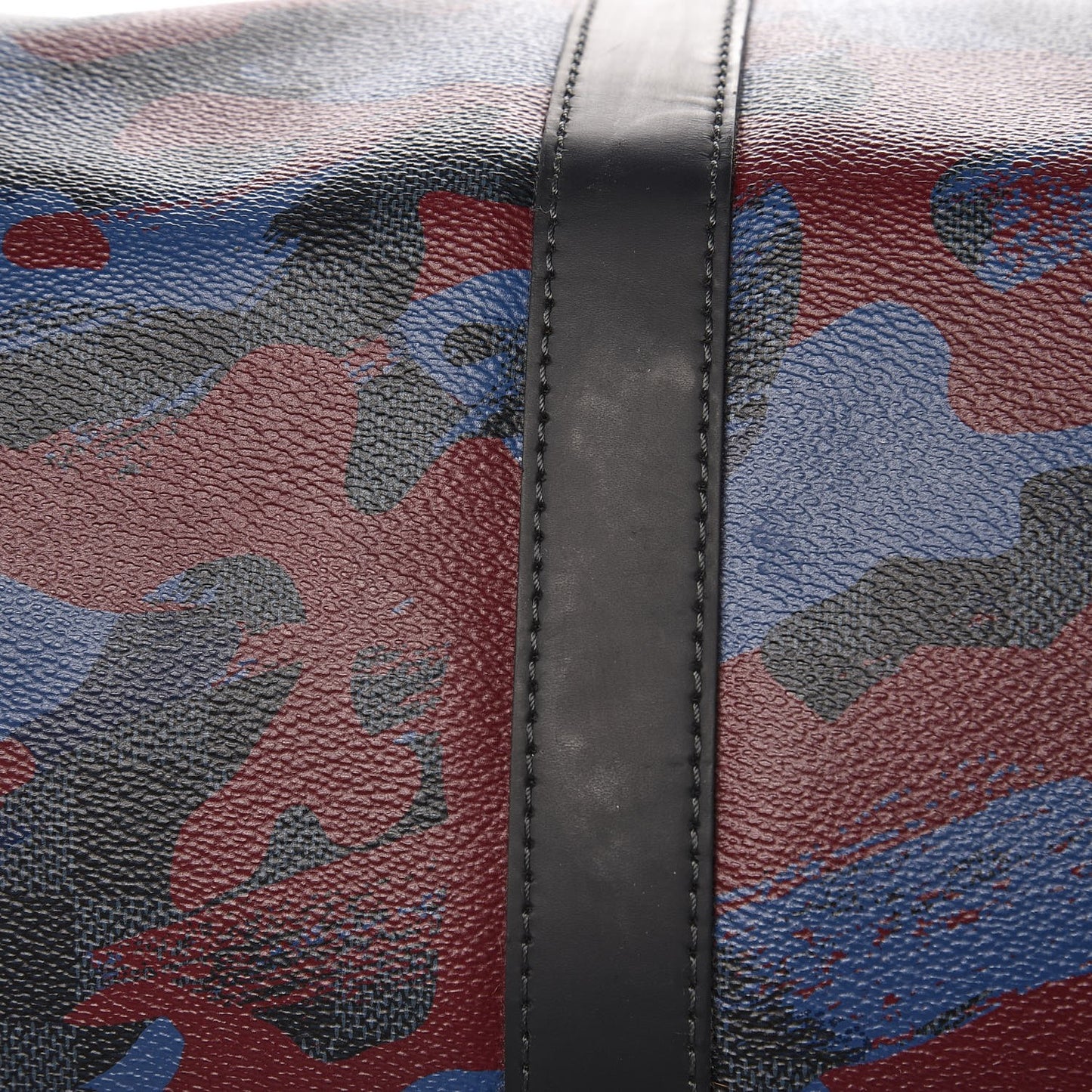 Damier Cobalt Camouflage Keepall Bandouliere 45 Bordeaux