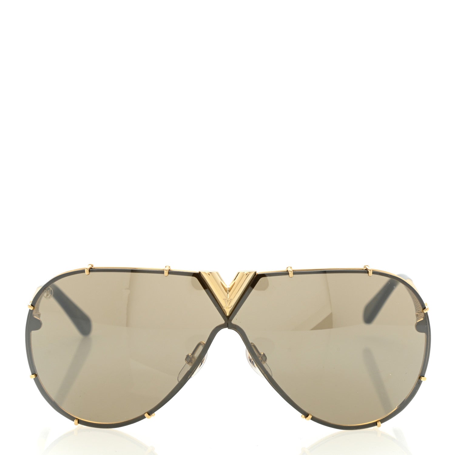 Louis Vuitton Metal LV Drive Sunglasses Z0897W Black Gold 2 of 7