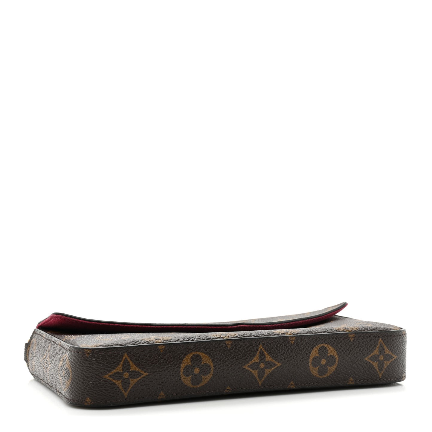Monogram Pochette Felicie Chain Wallet Fuchsia