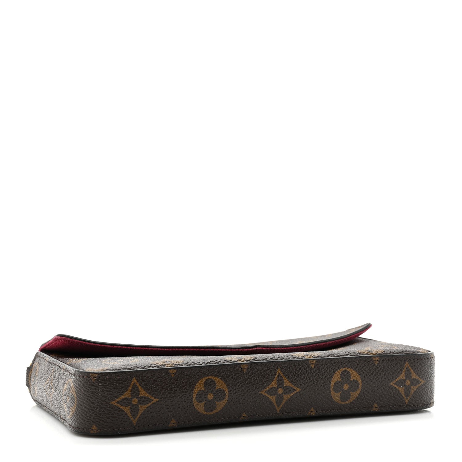Louis Vuitton Monogram Pochette Felicie Chain Wallet Fuchsia 5 of 15