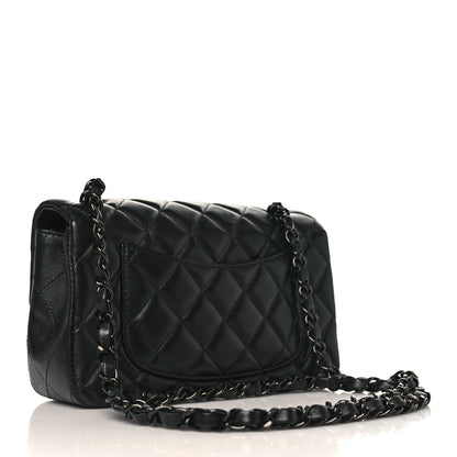 Chanel Lambskin Quilted Mini Rectangular Flap So Black 3 of 10