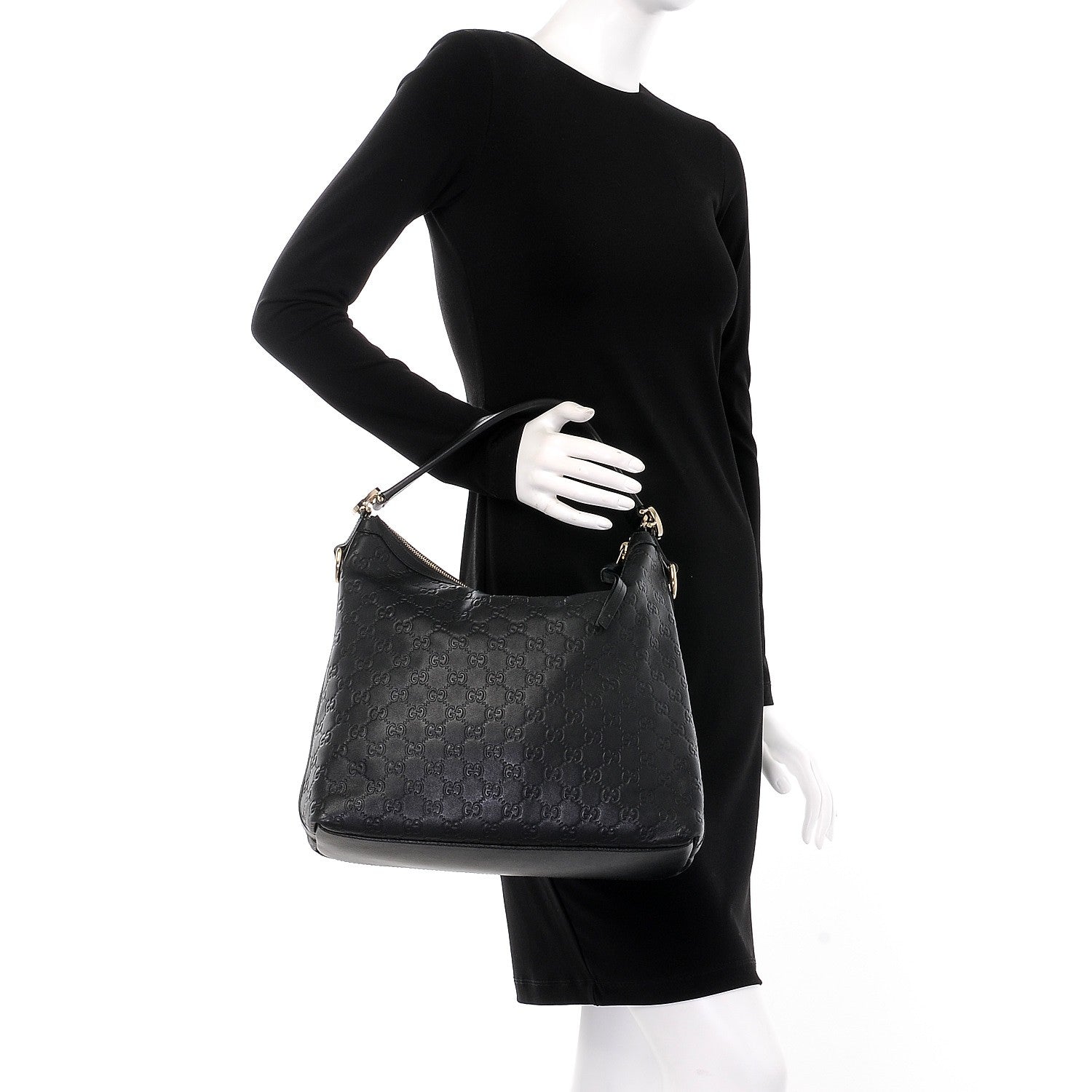 Gucci Guccissima Small Miss GG Hobo Black 3 of 18