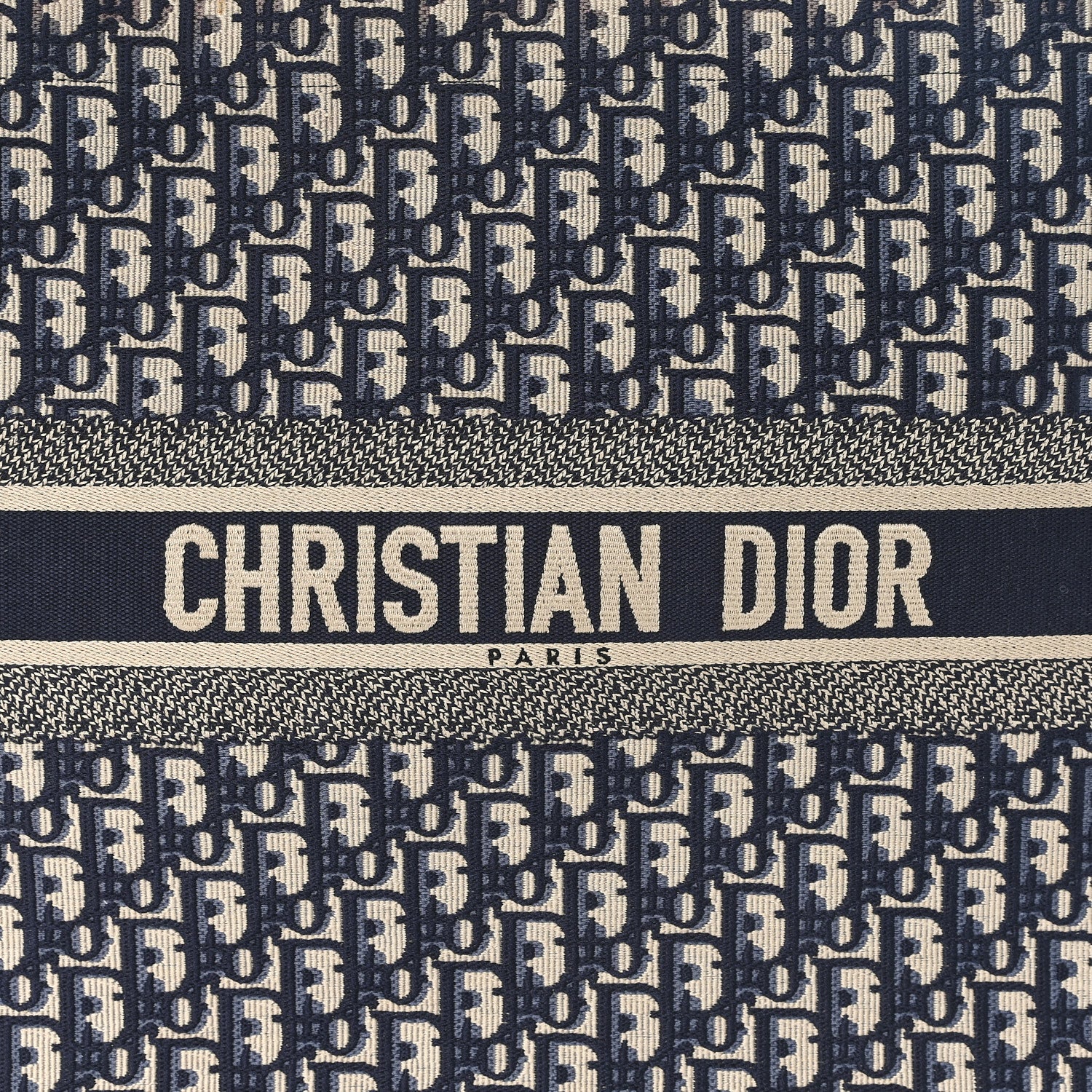 Christian Dior Oblique Large Book Tote Blue Multicolor 8 of 11
