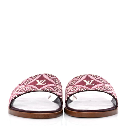 Louis Vuitton Jacquard Since 1854 Lock It Flat Mule 36 Bordeaux 2 of 8