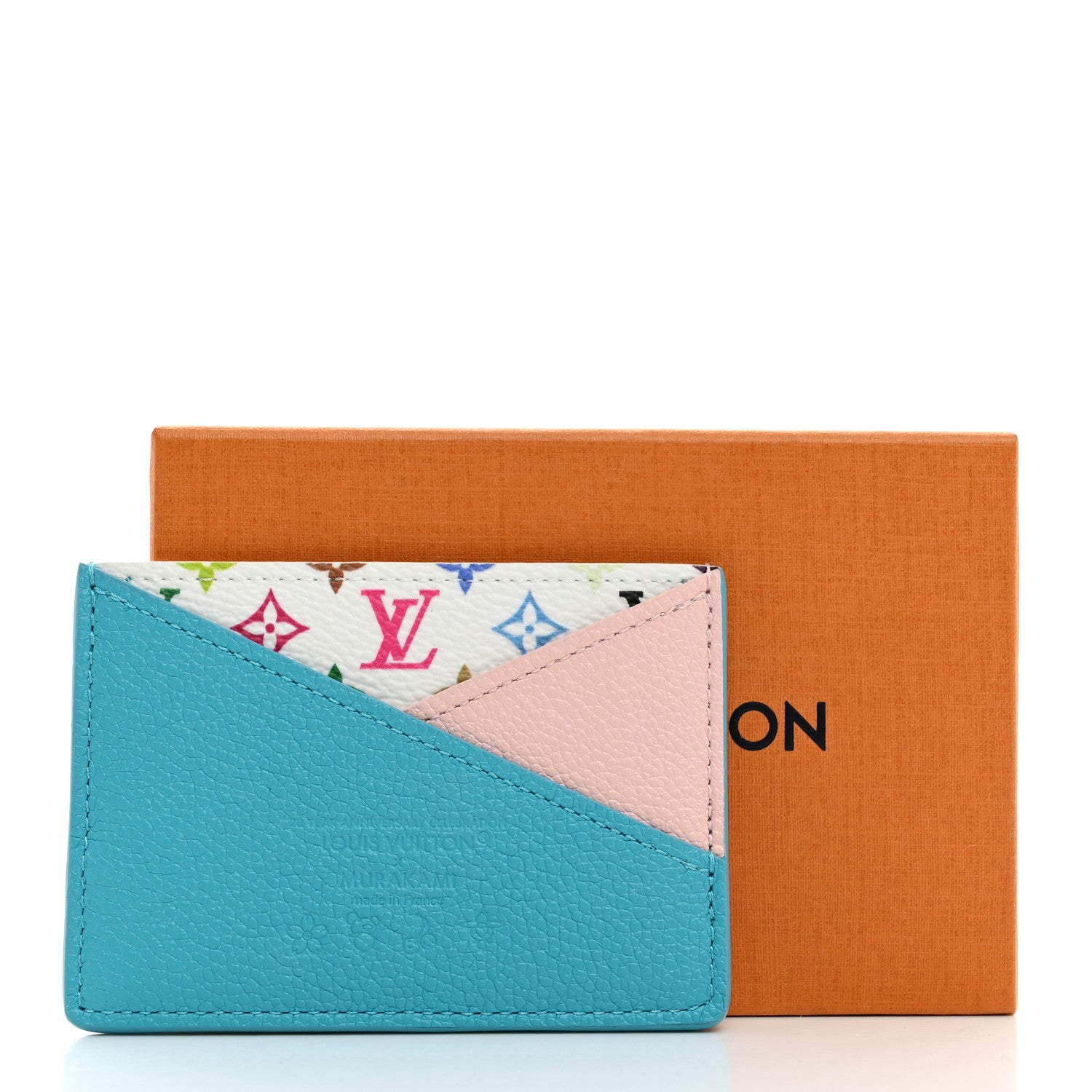 Louis Vuitton LV X TM Monogram Multicolor Criss-Cross Card Holder Kabira Blue Rose 7 of 7