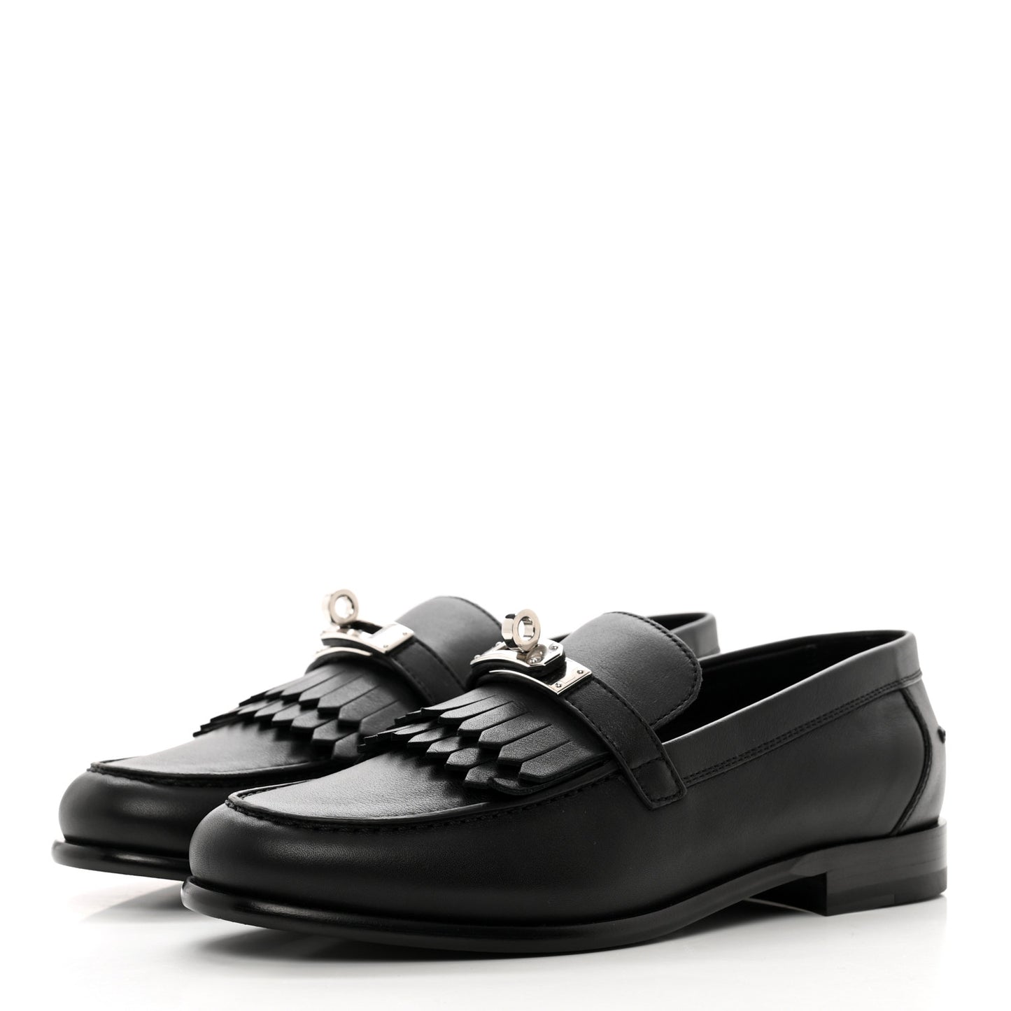 Calfskin Destin Loafers 36 Black