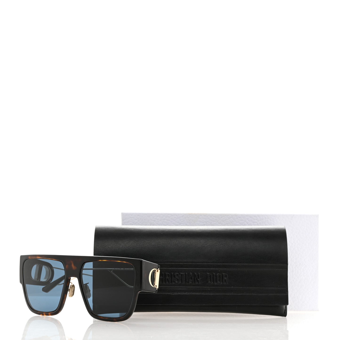 Rectangular 30 Montaigne S3U Sunglasses Tortoise