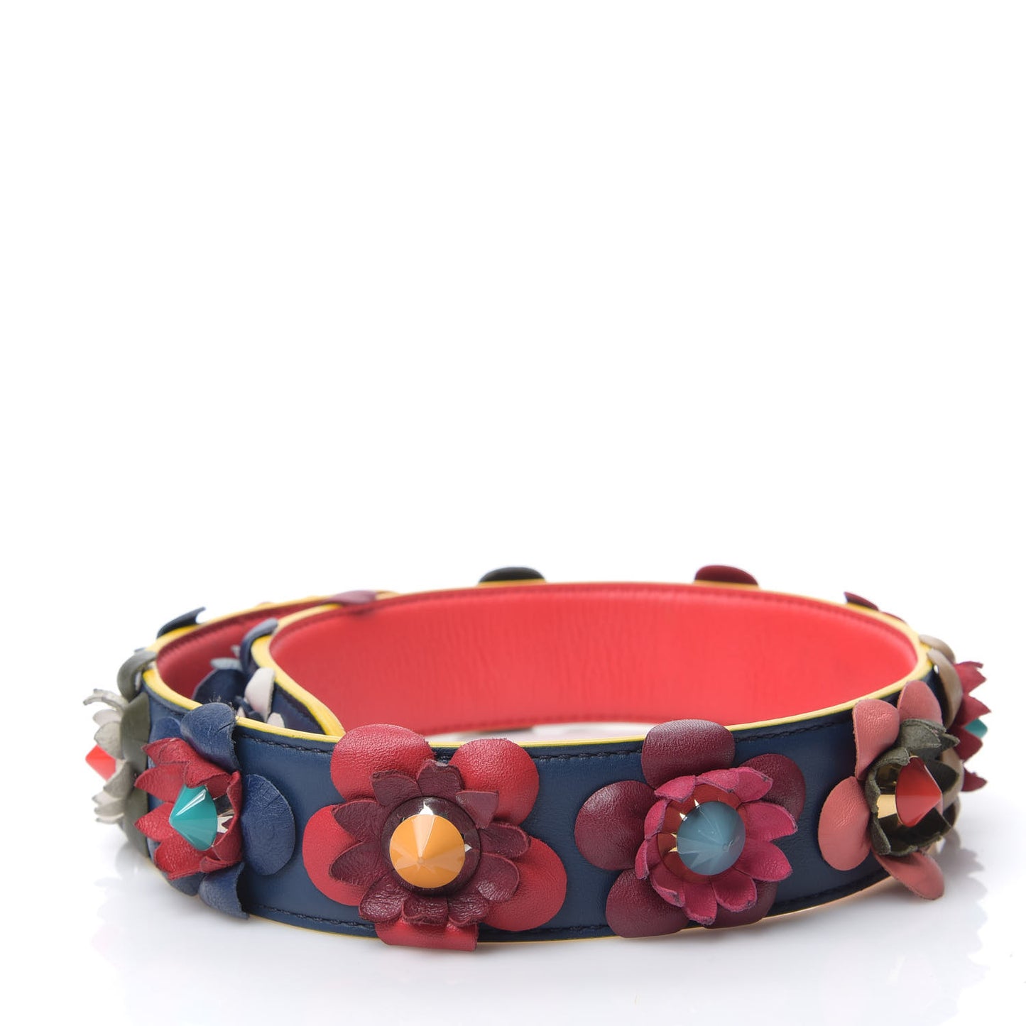 Vitello Dolce Flowerland Studded Strap You Blue Corallo Multicolor
