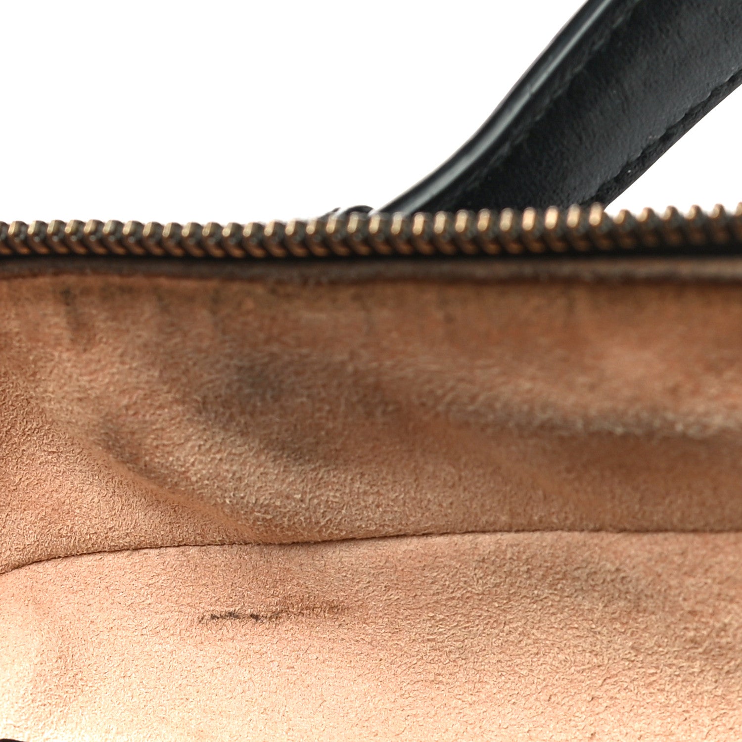 Gucci Calfskin Matelasse Sylvie Web Small GG Marmont Top Handle Shoulder Bag Black 13 of 31
