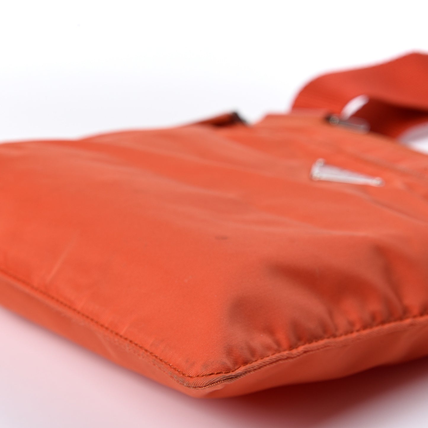 Nylon Vela Flat Messenger Bag Papaya