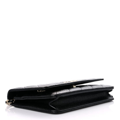Chanel Caviar Quilted Chain CC Wallet On Chain WOC Black 4 of 14