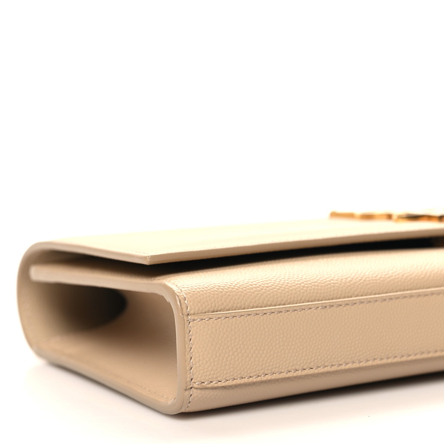 Saint Laurent Grain De Poudre Classic Monogram Cassandre Clutch Nude Powder 8 of 9