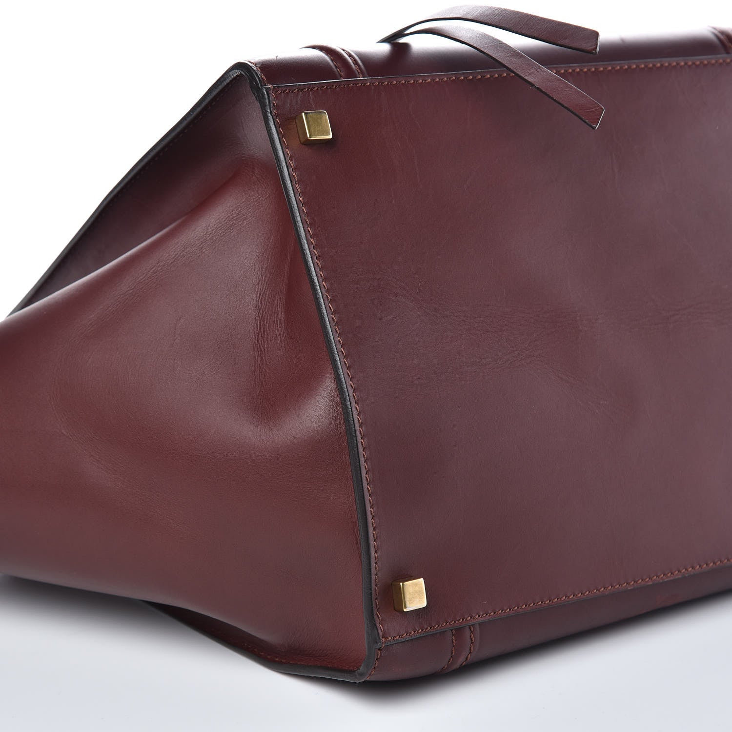 Celine Supple Calfskin Medium Phantom Luggage Burgundy 8 of 13