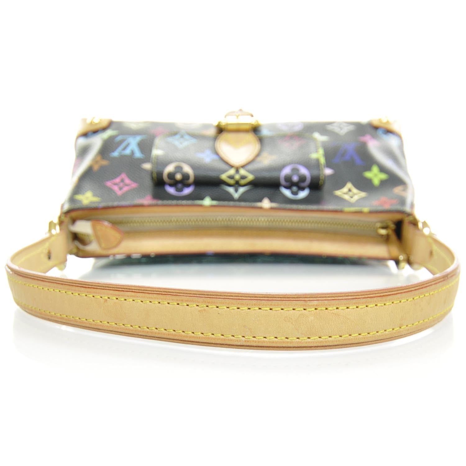 Louis Vuitton Monogram Multicolor Eliza Black 7 of 10