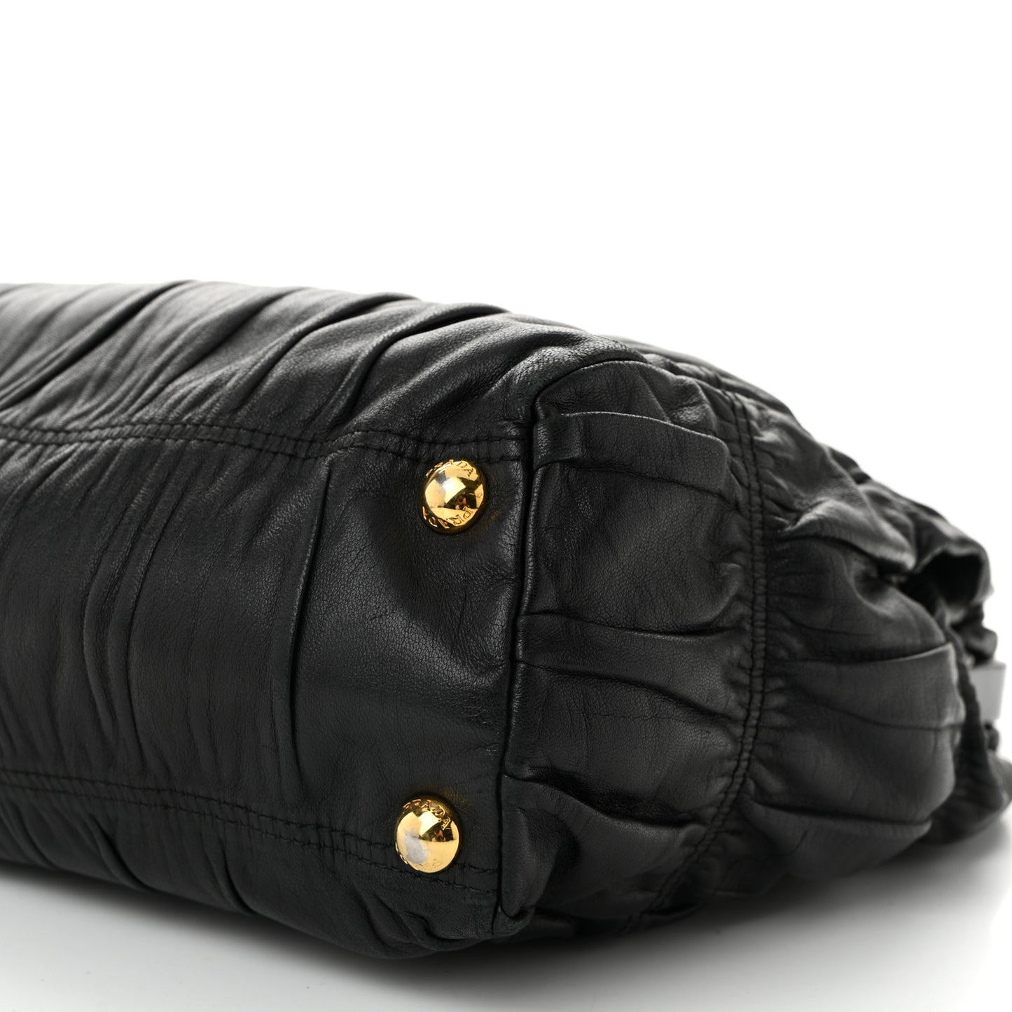 Nappa Dressy Gaufre Framed Tote Black