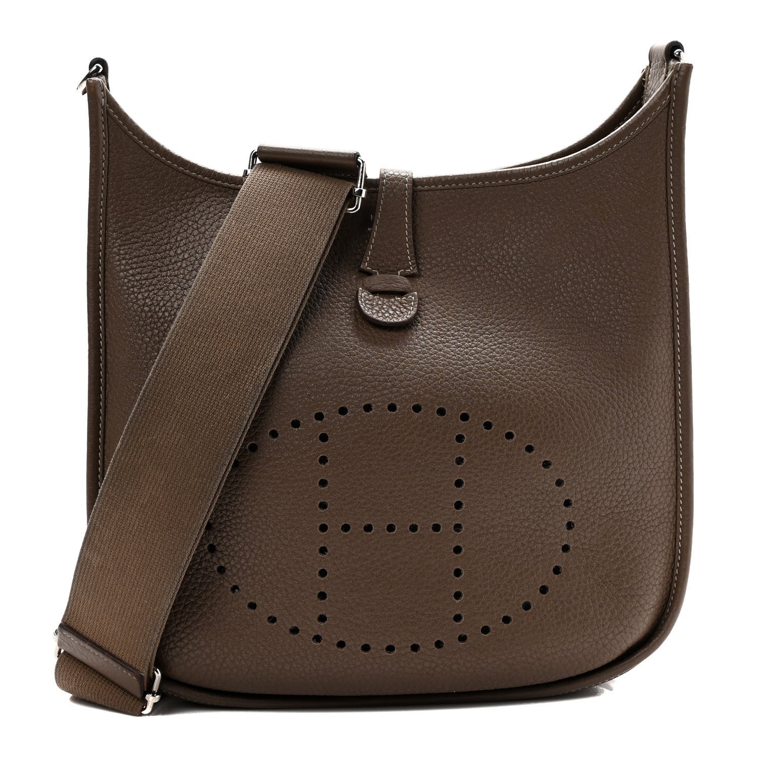 Hermes Taurillon Clemence Evelyne III PM Etoupe 1 of 9