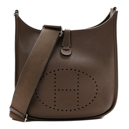 Hermes Taurillon Clemence Evelyne III PM Etoupe 1 of 9
