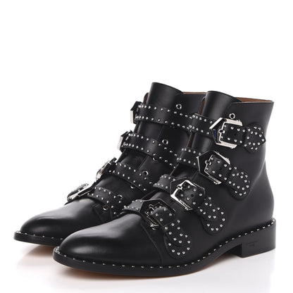 Givenchy Calfskin Studded Prue Buckle Bootie 40.5 Black 3 of 10