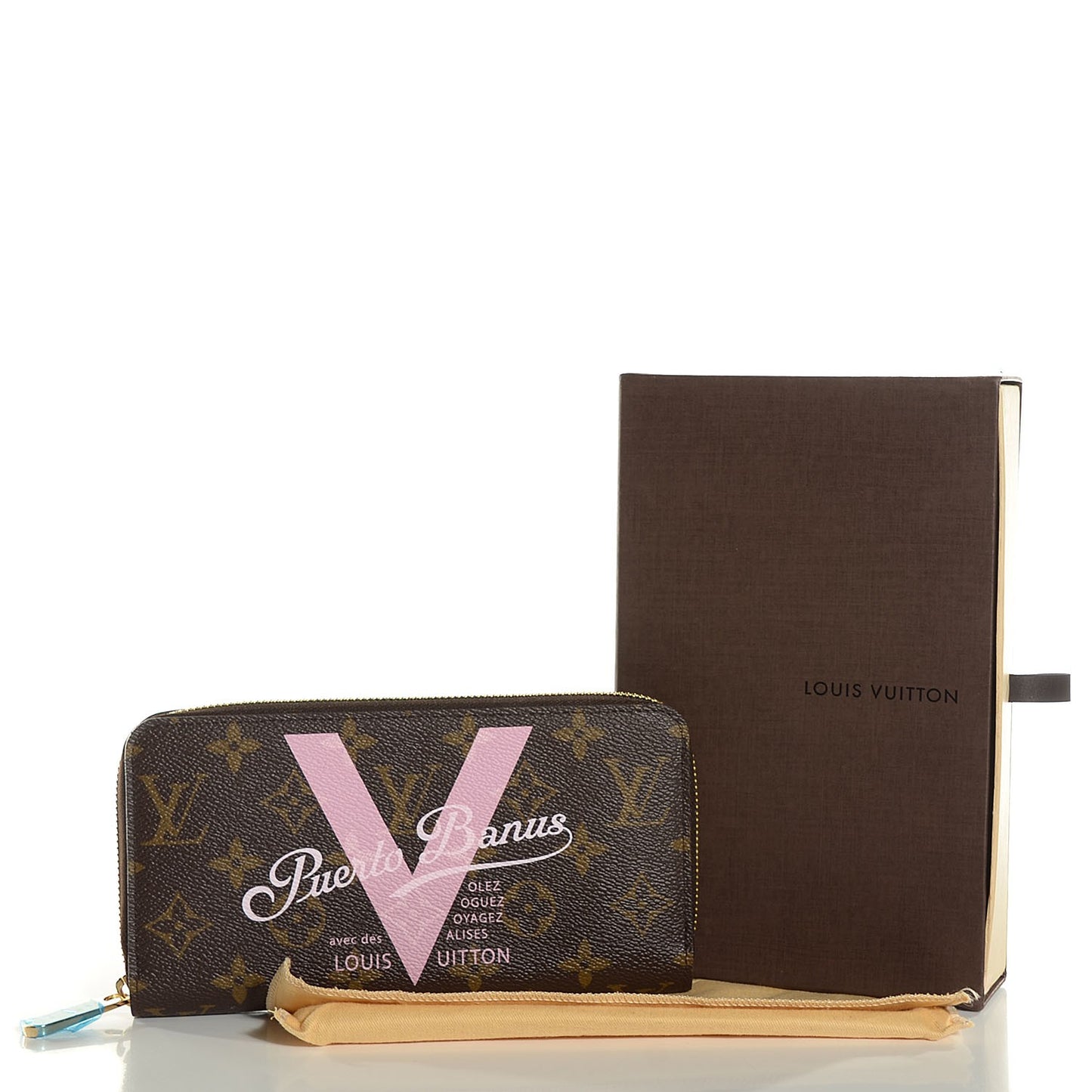 Monogram Puerto Banus V Zippy Wallet Rose Ballerine