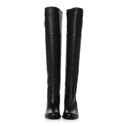 Gucci Cellarius Soft Calfskin Riding Boots 39.5 Black 2 of 10