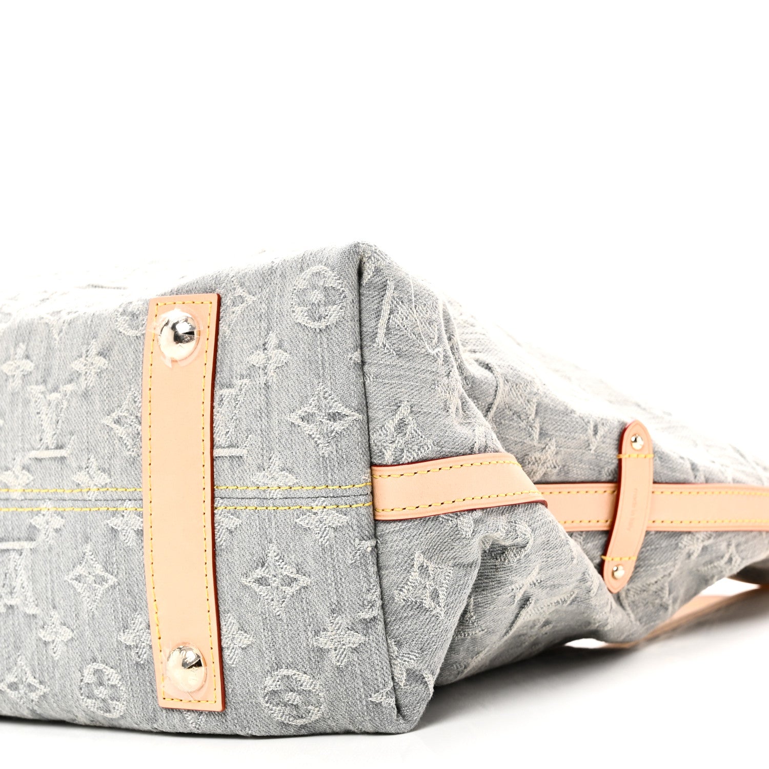 Louis Vuitton Monogram Denim CarryAll MM Washed Grey 10 of 11