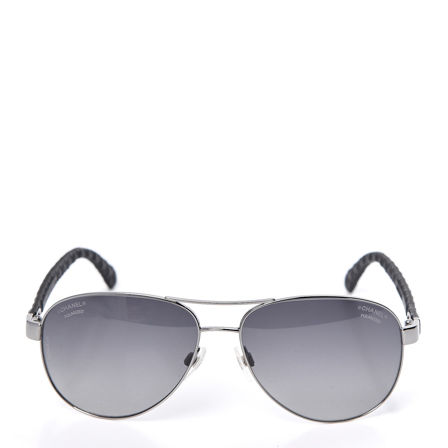 Chanel Aviator Polarized Sunglasses 4204-Q Black 2 of 8