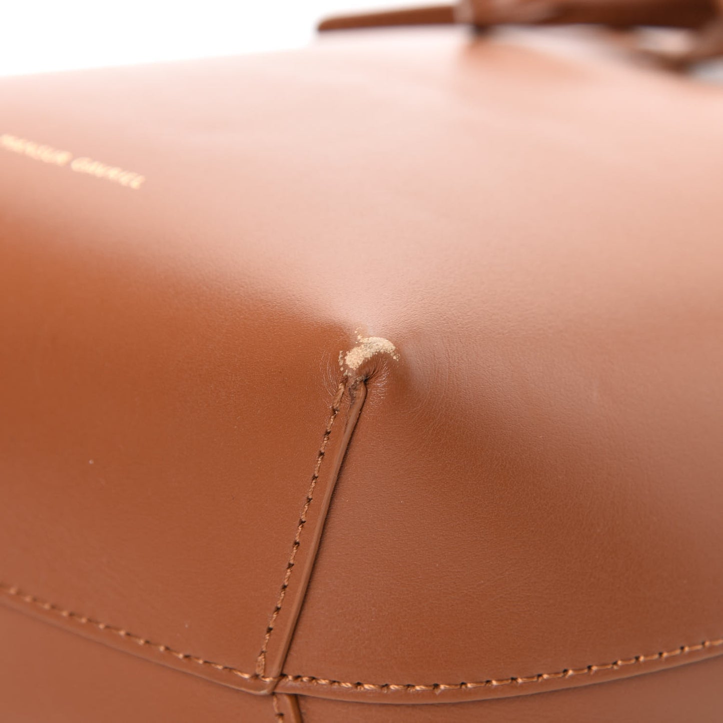 Calfskin Mini Mini Bucket Bag Camello