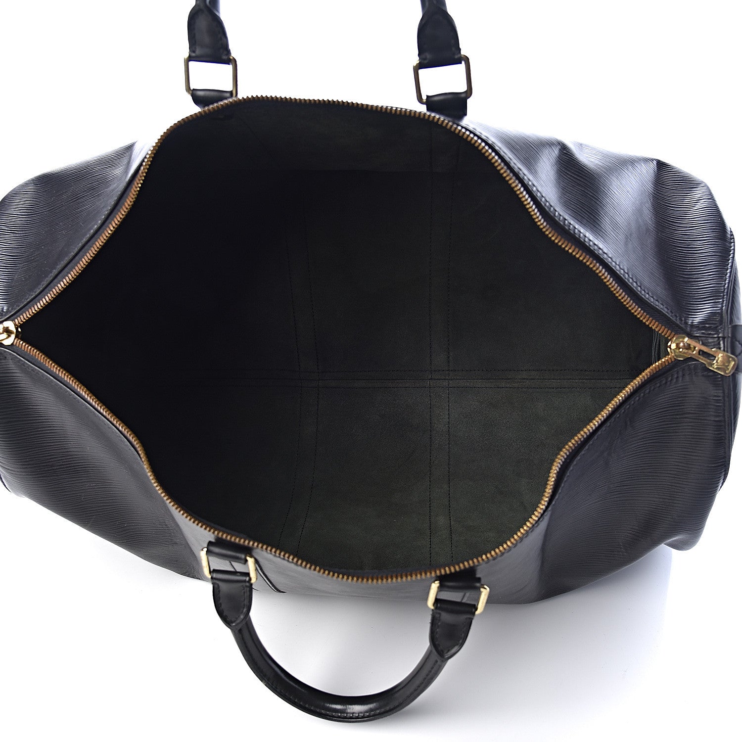 Louis Vuitton Epi Keepall 55 Black 5 of 14