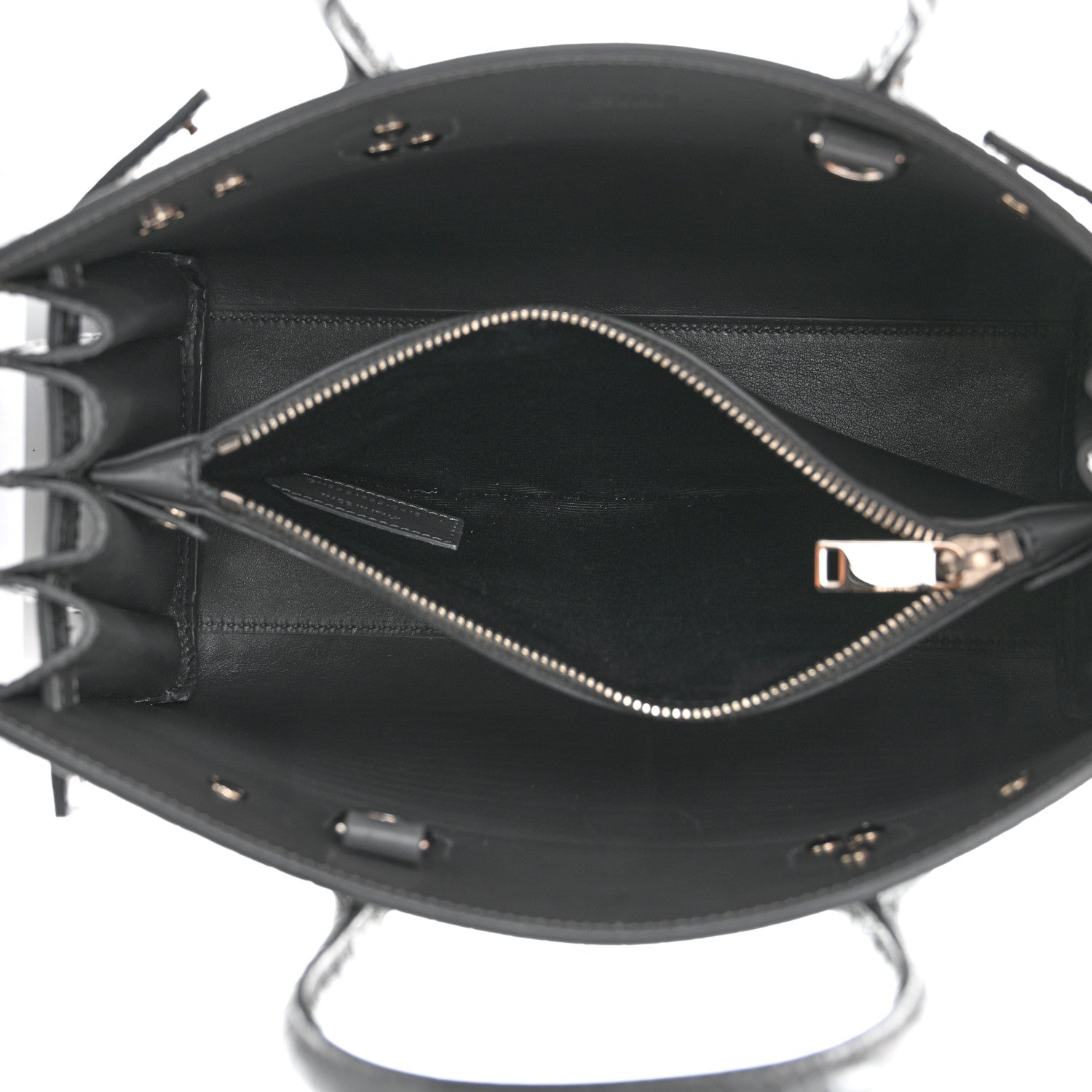 Saint Laurent Calfskin Crocodile Embossed Baby Sac De Jour Earth 5 of 11