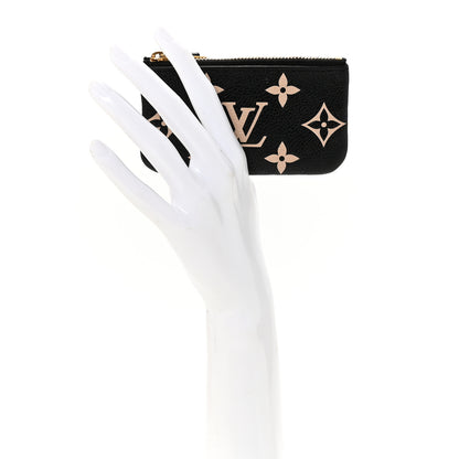 Louis Vuitton Empreinte Monogram Giant Key Pouch Black Beige 2 of 7