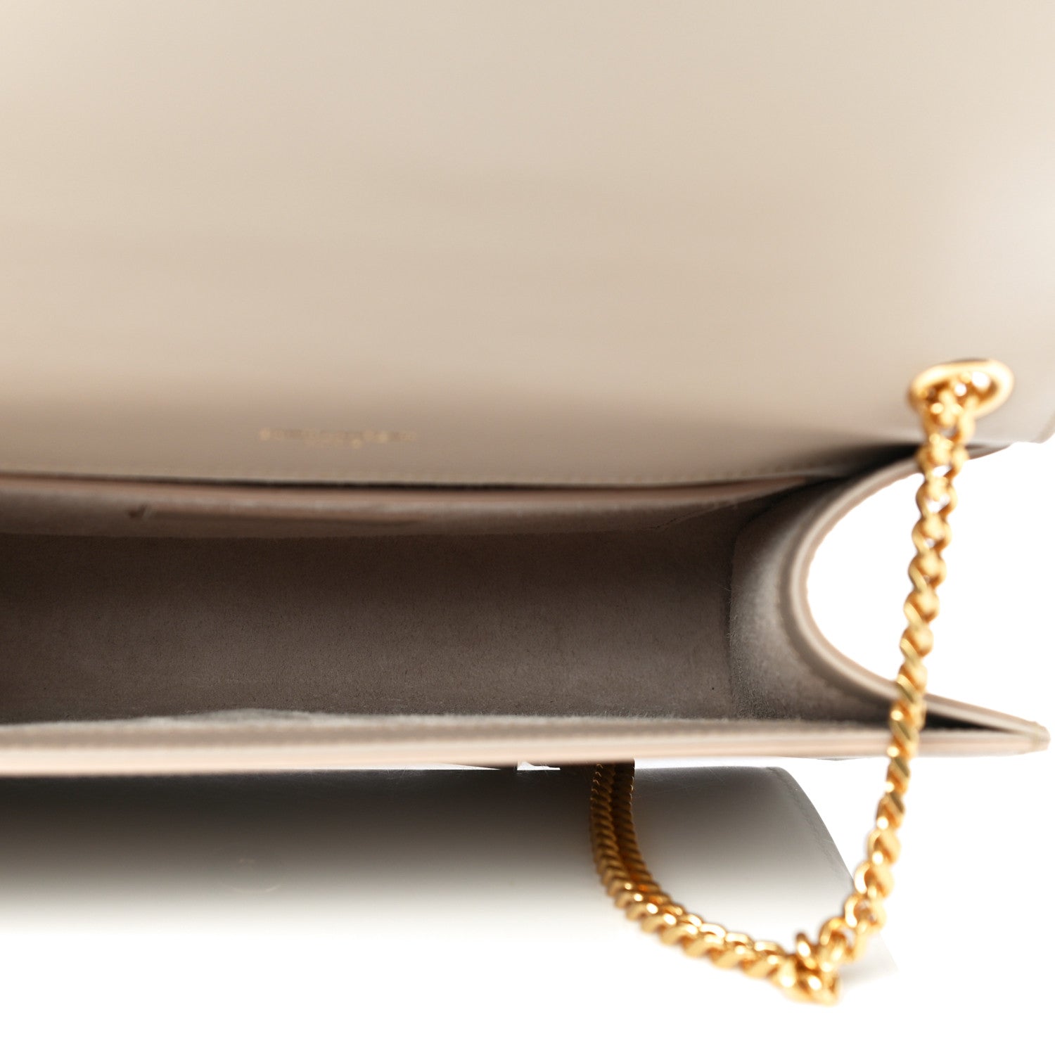 Saint Laurent Smooth Calfskin Medium Classic Monogram Kate Tassel Satchel Dark Beige 4 of 10