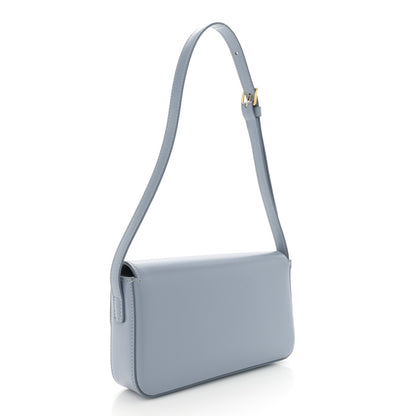 Celine Shiny Calfskin Triomphe Shoulder Bag Artic Blue 3 of 10