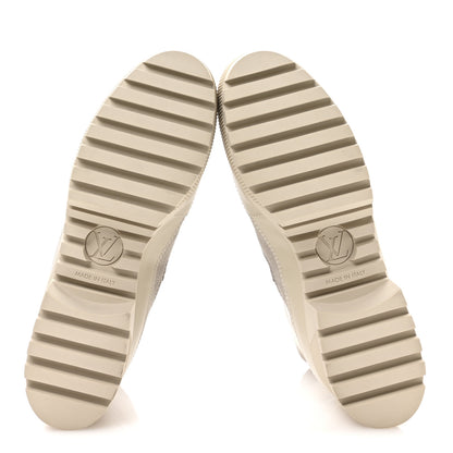 Louis Vuitton Suede Calfskin Laureate Platform Desert Boots 39.5 Taupe 6 of 8