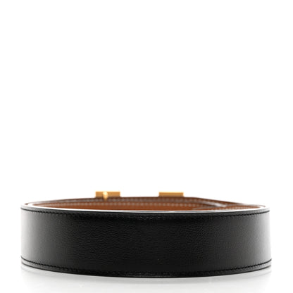 Hermes 135 Togo 32mm H Belt 75/30 Black Gold 2 of 8