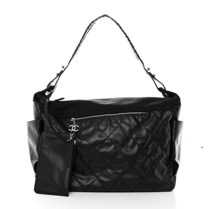 Chanel Coated Canvas Paris Biarritz XL Travel Bag Black 2 of 16