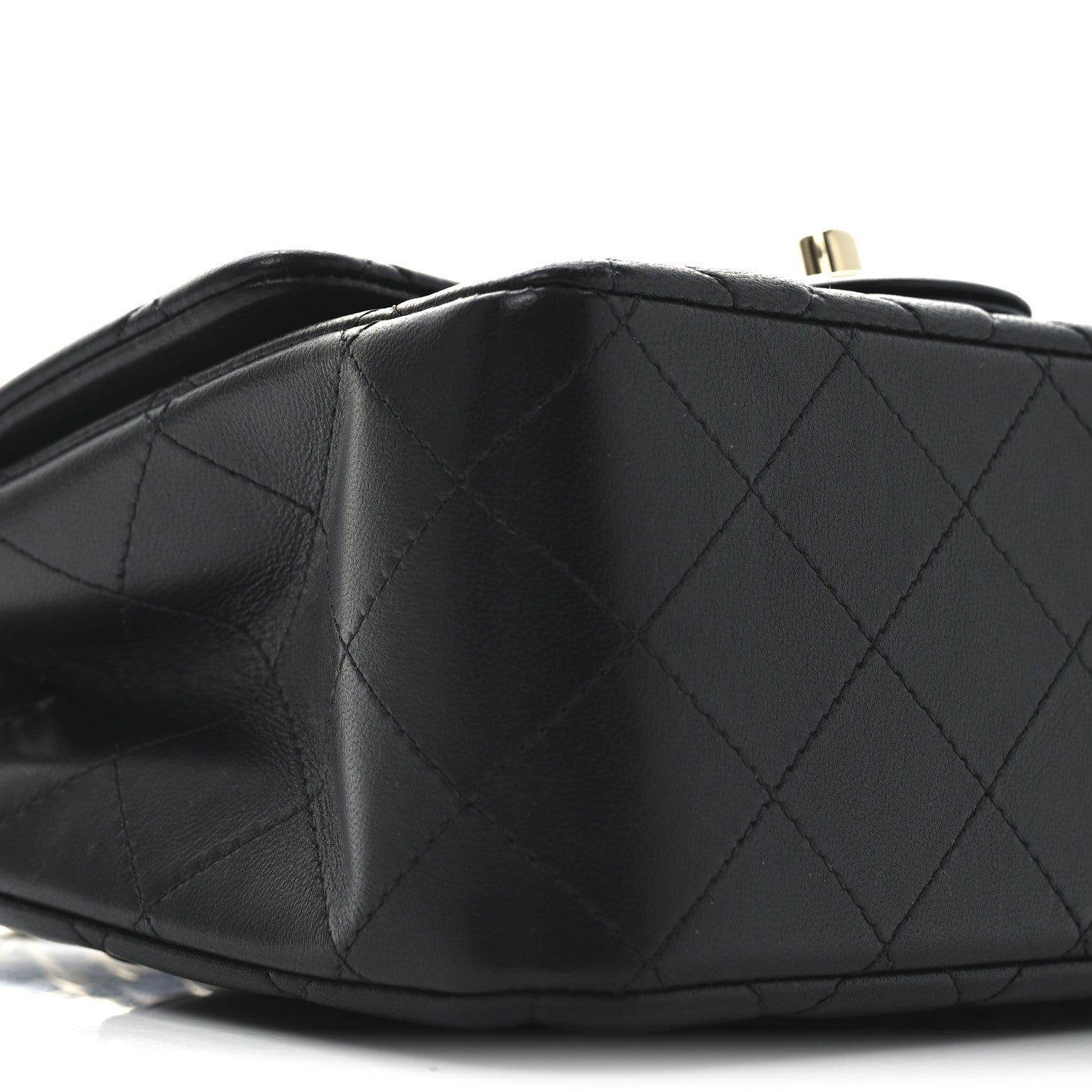Chanel Lambskin Quilted Mini Square Flap Black 9 of 11