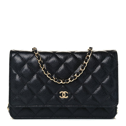 Chanel Caviar Quilted Wallet On Chain WOC Black 1 of 13